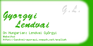 gyorgyi lendvai business card